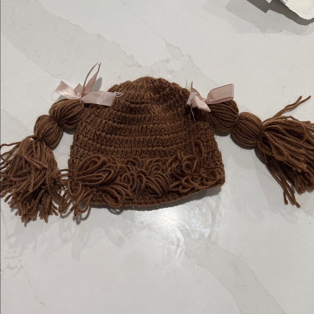 Cabbage patch doll beanie /  Knit Kids Hat